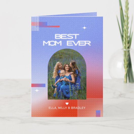 天のベストマムエバー 母の日の写真 シーズンカード (正面)