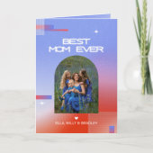 天のベストマムエバー 母の日 フォト シーズンカード (正面)