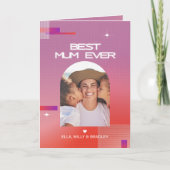 天のベストマムエバー 母の日 フォト シーズンカード (正面)