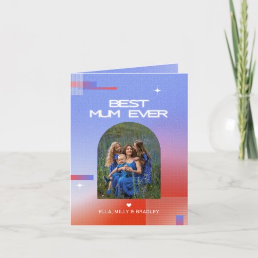 天のベストマムエバー 母の日 フォト シーズンカード (正面)