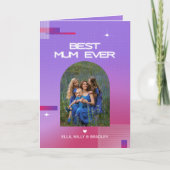 天のベストマムエバー 母の日 フォト シーズンカード (正面)
