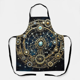天のメカニズム宇宙アート エプロン