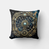 天のメカニズム宇宙アート クッション (正面)