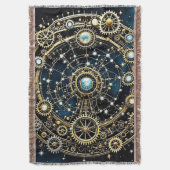 天のメカニズム宇宙アート スローブランケット (正面縦)