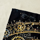 天のメカニズム宇宙アート ビーチタオル (インサイチュ)