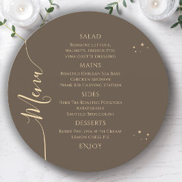 天のモカ金ゴールド太陽の月の星30th誕生日 メニュー