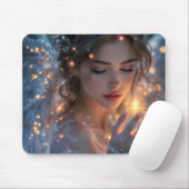 天のライトベアラー – 天使が星を保持 マウスパッド (マウス)