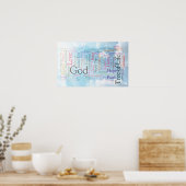 天のワードクラウド ポスター (キッチン)