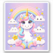 天の一角獣 シール (正面)