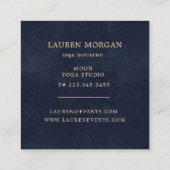 天の三日月 スクエア名刺 (裏面)