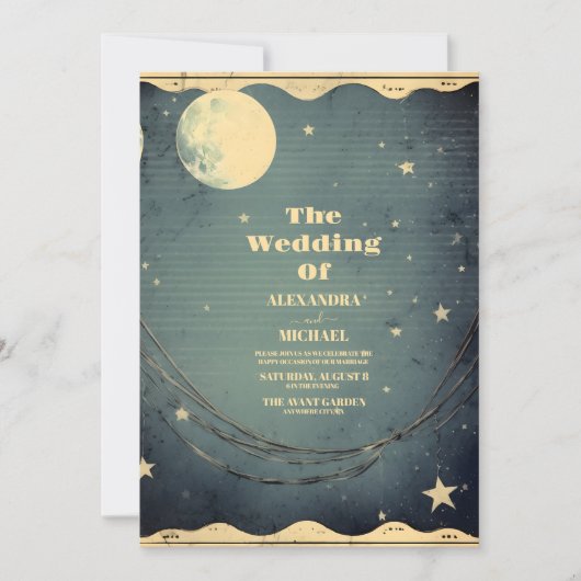 天の三日月 招待状 (正面)