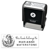 天の人魚リーダーEx Libris Stamp セルフインキングスタンプ (インサイチュ)