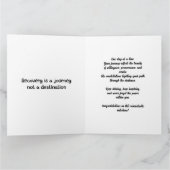 天の個性化された禁酒マイルストーンカード カード (内部)