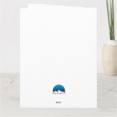 天の個性化された禁酒マイルストーンカード カード (裏面)