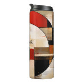 天の優雅さ：ベージュの抽象芸術探査 タンブラー (回転右)