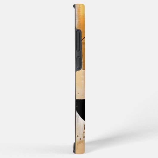 天の優雅さ:ベージュの抽象芸術探査 SAMSUNG GALAXYケース (右側面)