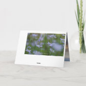 天の光のお悔やみのカード カード (裏面)