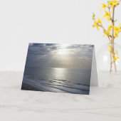 天の光のお悔やみのカード カード (黄色い花)