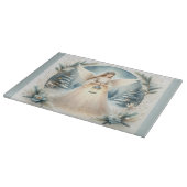 天の冬の天使　希望のランタン カッティングボード (角)