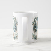 天の冬の天使 希望のランタン ジャンボコーヒーマグカップ (裏面)