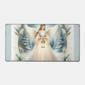 天の冬の天使　希望のランタン デスクマット (正面)