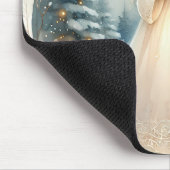 天の冬の天使　希望のランタン マウスパッド (コーナー)