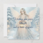 天の冬の天使　慈悲のランタン カード (裏面)