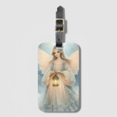 天の冬の天使　慈悲のランタン ラゲッジタグ (正面縦)