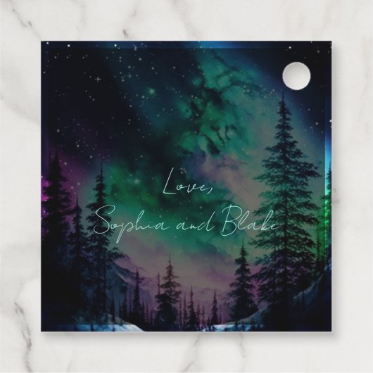 天の北のラパーソナライズされたイ結婚ツ フェイバータグ (裏面)