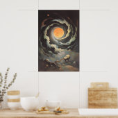 天の収束 – 超宇宙の星 ポスター (キッチン)