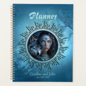 天の同盟オオカミと美しい女性 プランナー手帳 (正面)