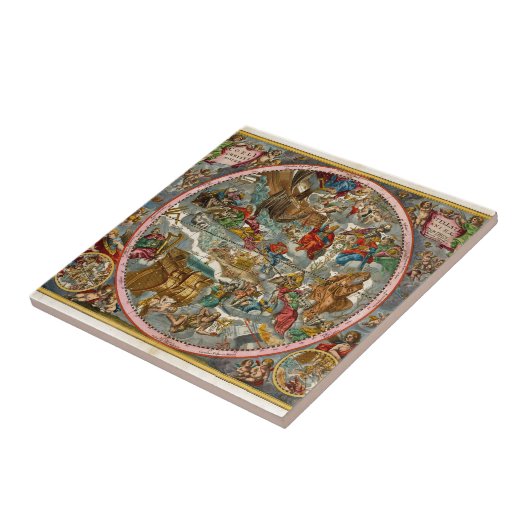 天の地図アンティークI タイル (側面)