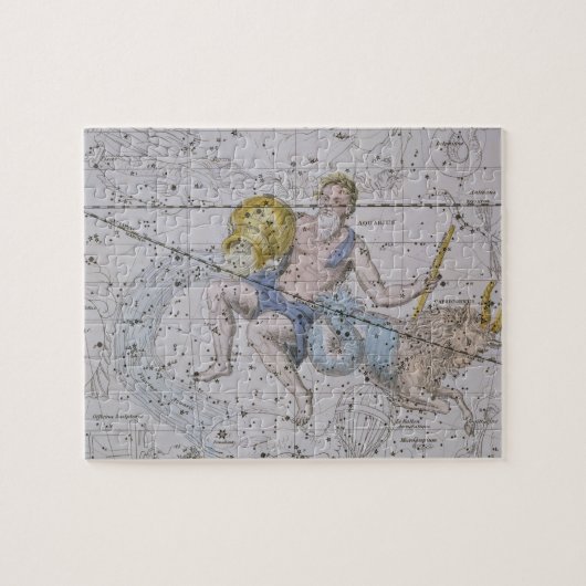「天の地図書」からのアクエリアスそして山羊座、 ジグソーパズル (横)