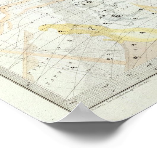 天の地図 ポスター (角)