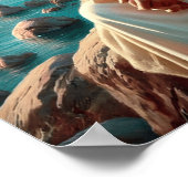 天の地平線を見つめるイエス・キリスト ポスター (角)