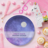 天の夜空の満月 ウェディングシャワー ペーパープレート (パーティー)