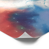 天の夢 - ハート風船を持つ少年 ポスター (角)