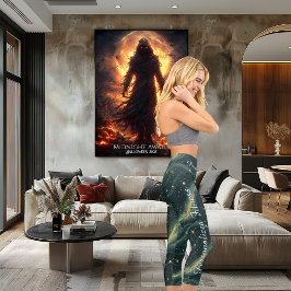 天の夢:星空の夜の抽象芸術パターン カプリレギンス