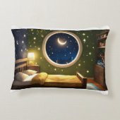 「天の夢：月と星の枕」 アクセントクッション (裏面)