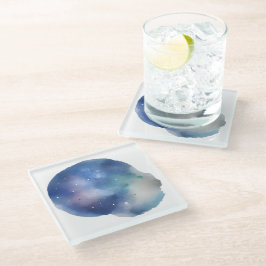 天の夢：水彩探査 ガラスコースター