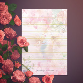 天の天使が並んだモノグラム ポストイット