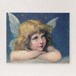 天の天使が空の雲の上で空想する ジグソーパズル