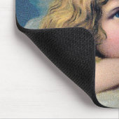 天の天使が空の雲の上で空想する マウスパッド (コーナー)