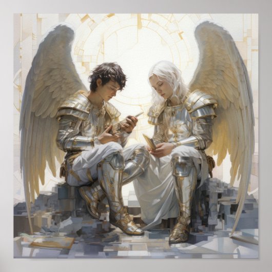 天の天使のポスター – 美しく穏やかなアンゲ ポスター (正面)