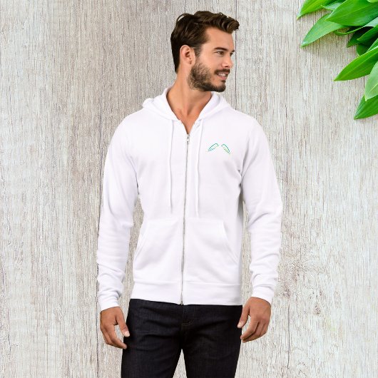 天の天使の翼と星きらめく パーカ