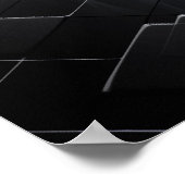 天の天使の翼クロスフラクタルアートギザギザのパス ポスター (角)