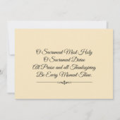 天の天使ファーストホーリーコミュニオン招待状 招待状 (裏面)