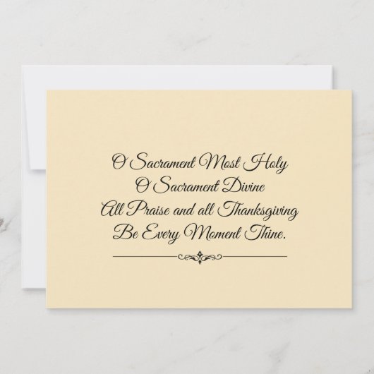 天の天使ファーストホーリーコミュニオン招待状 招待状 (裏面)