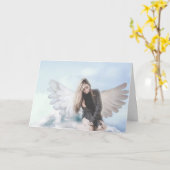 天の天使 カード (黄色い花)