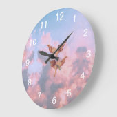 天の天使 ラージ壁時計 (傾斜)